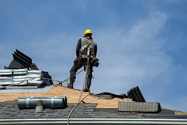 Professional Gutter Installation technician working in Wyandotte, MI